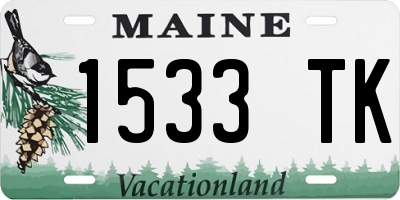 ME license plate 1533TK