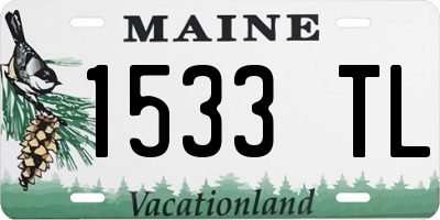 ME license plate 1533TL