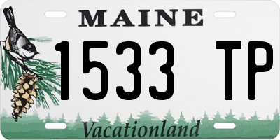 ME license plate 1533TP