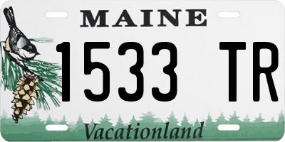ME license plate 1533TR