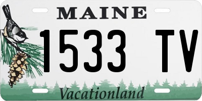ME license plate 1533TV