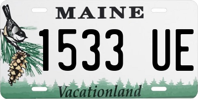 ME license plate 1533UE