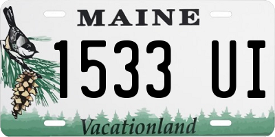 ME license plate 1533UI