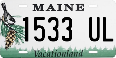 ME license plate 1533UL