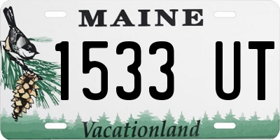 ME license plate 1533UT