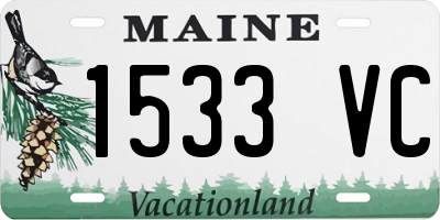 ME license plate 1533VC