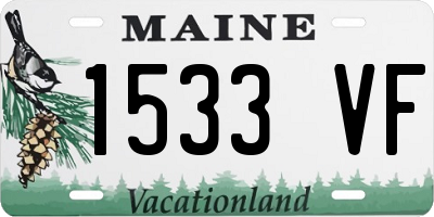 ME license plate 1533VF