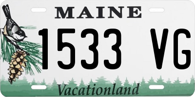 ME license plate 1533VG