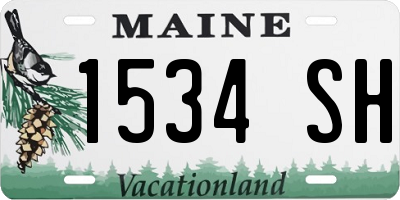 ME license plate 1534SH