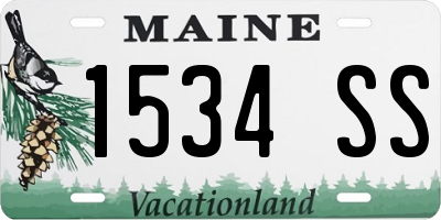 ME license plate 1534SS