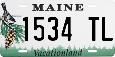 ME license plate 1534TL