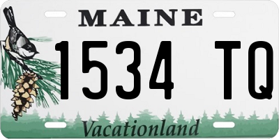 ME license plate 1534TQ