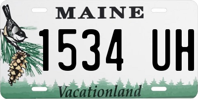 ME license plate 1534UH