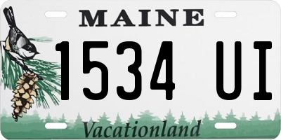 ME license plate 1534UI