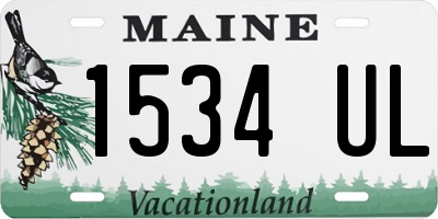 ME license plate 1534UL