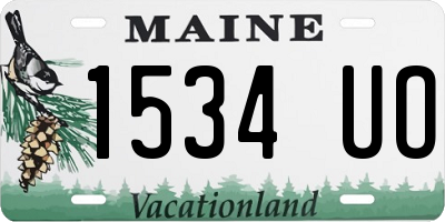 ME license plate 1534UO