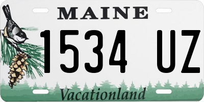 ME license plate 1534UZ