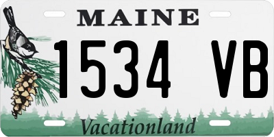 ME license plate 1534VB