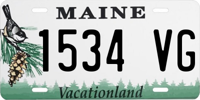 ME license plate 1534VG