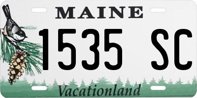 ME license plate 1535SC