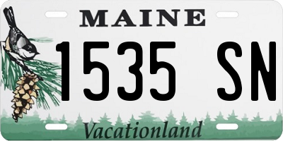 ME license plate 1535SN