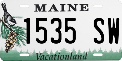 ME license plate 1535SW