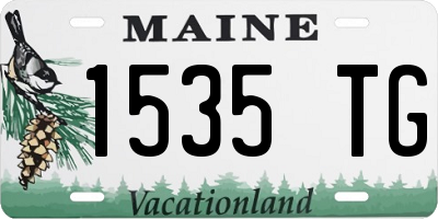 ME license plate 1535TG