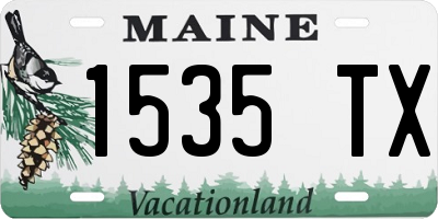 ME license plate 1535TX