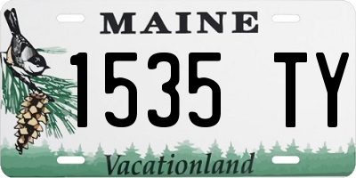 ME license plate 1535TY