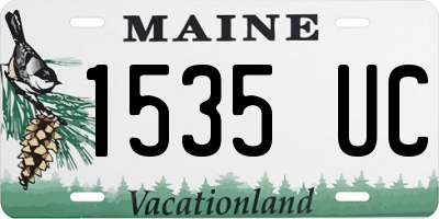 ME license plate 1535UC