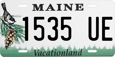 ME license plate 1535UE