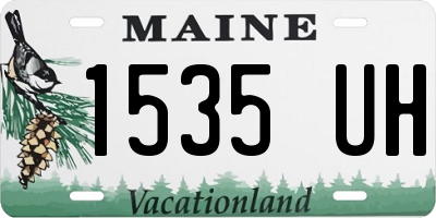 ME license plate 1535UH