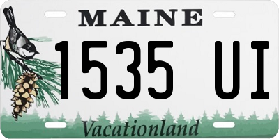 ME license plate 1535UI