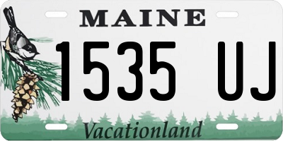 ME license plate 1535UJ