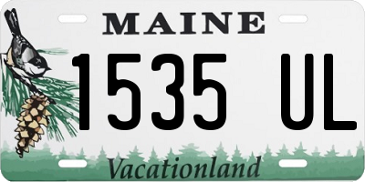 ME license plate 1535UL