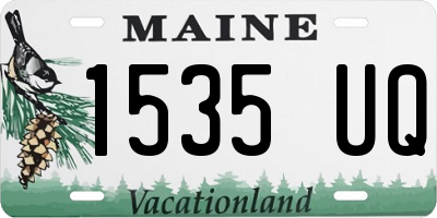 ME license plate 1535UQ