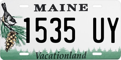 ME license plate 1535UY