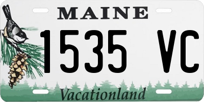 ME license plate 1535VC