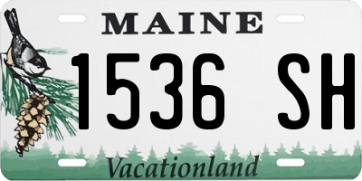ME license plate 1536SH
