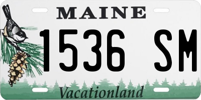 ME license plate 1536SM