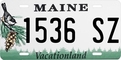 ME license plate 1536SZ