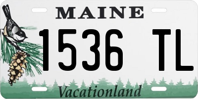 ME license plate 1536TL
