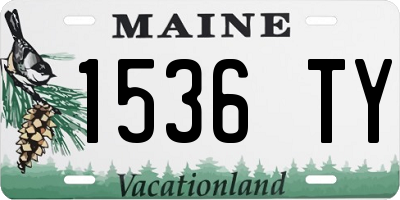ME license plate 1536TY