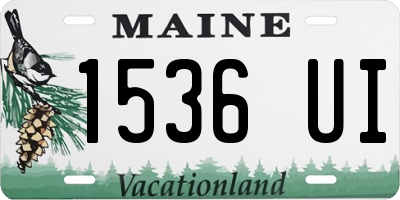 ME license plate 1536UI