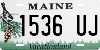 ME license plate 1536UJ