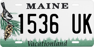 ME license plate 1536UK