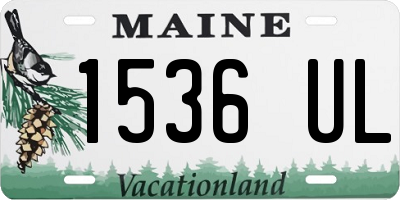 ME license plate 1536UL