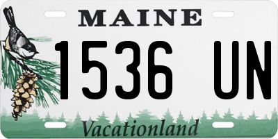 ME license plate 1536UN