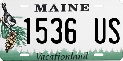 ME license plate 1536US