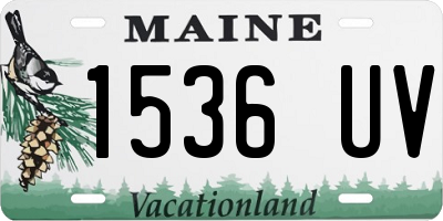 ME license plate 1536UV